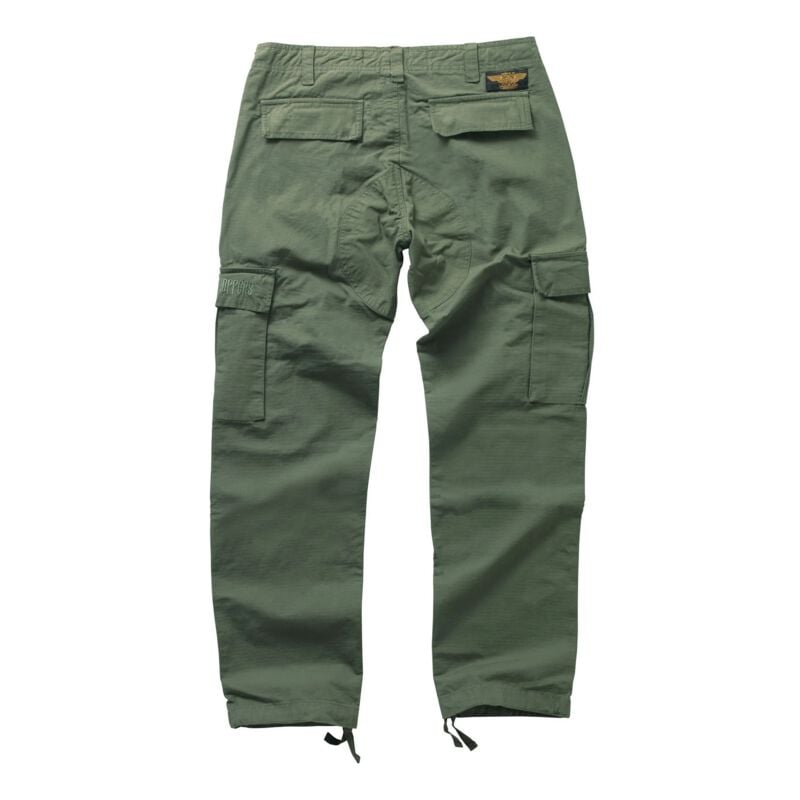 Gothicana By Emp "WCC CAINE RIPSTOP CARGO TROUSERS - GREEN" Cargo Trousers Green By West Coast Choppers