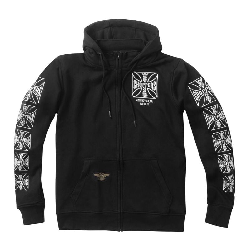 gothicana by emp "WCC - Dominator Zip Hoodie Jacket Black" Hoodie Jacket black by West Coast Choppers