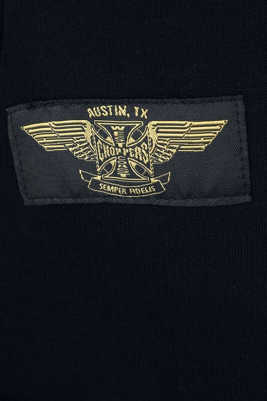Gothicana By Emp "WCC OG Classic Panel Zip Hoodie" Hoodie Jacket Black By West Coast Choppers