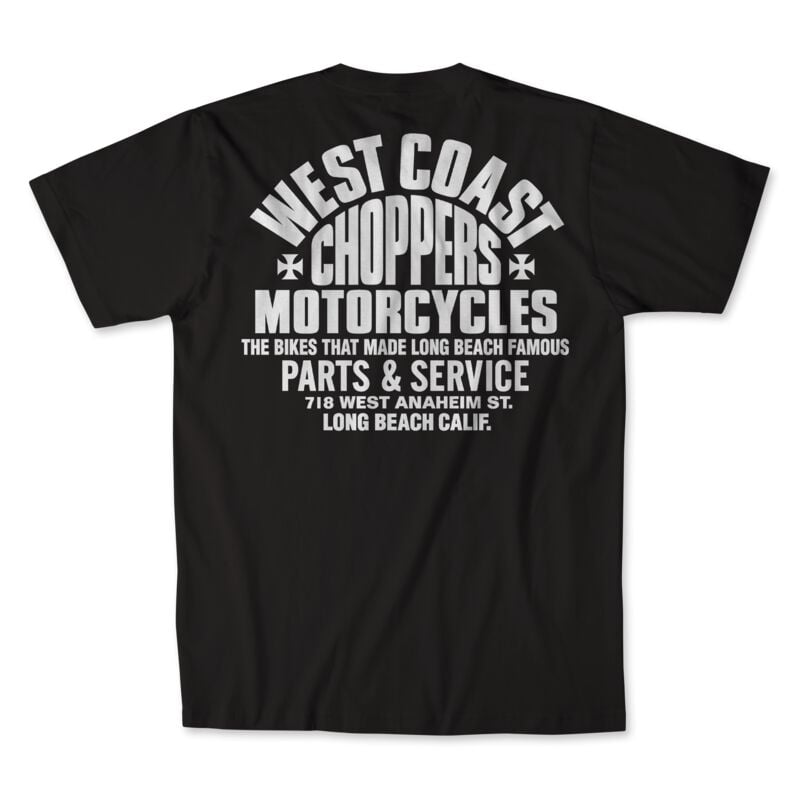 Gothicana By Emp "WCC Parts T-shirt Black/White" T-Shirt Black By West Coast Choppers