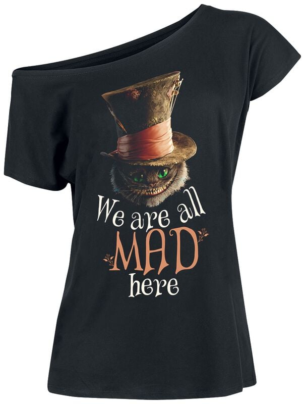 gothicana by emp "We Are All Mad Here" T-Shirt black by Alice in Wonderland