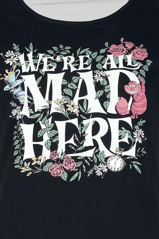 Gothicana By Emp "We Are All Mad" Jersey Black By Alice In Wonderland
