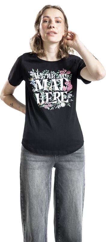 Gothicana By Emp "We Are All Mad" Jersey Black By Alice In Wonderland