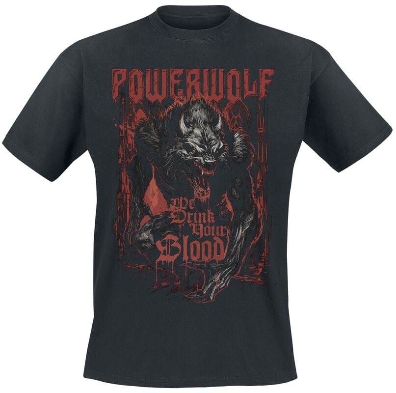 gothicana by emp "We Drink Your Blood" T-Shirt black by Powerwolf
