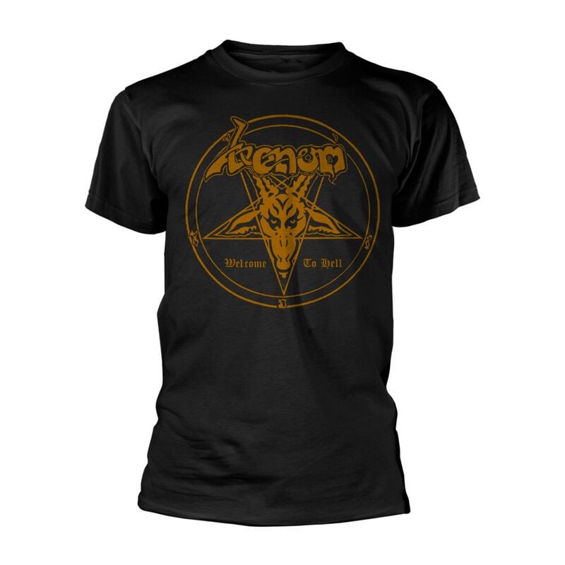 gothicana by emp "Welcome To Hell (Gold)" T-Shirt black by Venom