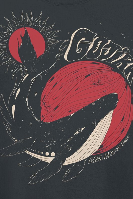 Gothicana By Emp "Whale Sun Moon" Sweatshirt Black By Gojira