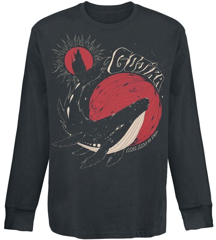gothicana by emp "Whale Sun Moon" Sweatshirt black by Gojira