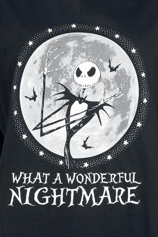 Gothicana By Emp "What A Wonderful Nightmare - Oversized" Oversized T-shirt Black By The Nightmare Before Christmas