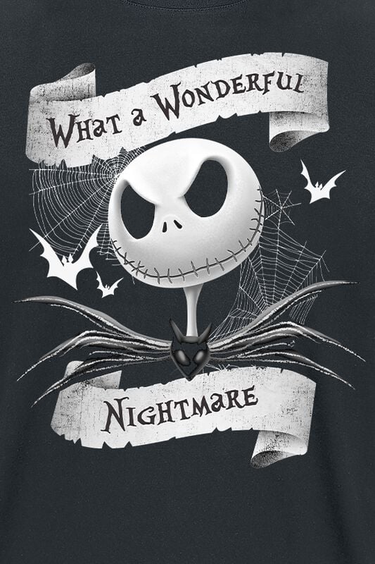 Gothicana By Emp "What A Wonderful Nightmare" T-Shirt Black By The Nightmare Before Christmas