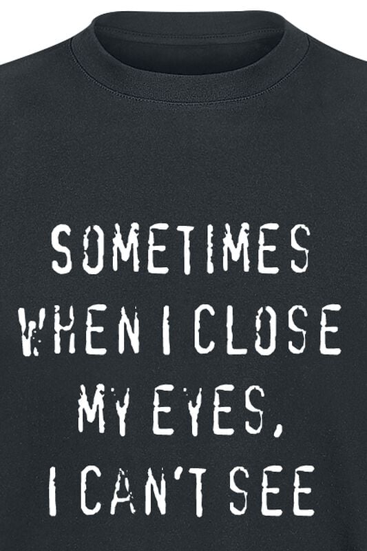 Gothicana By Emp "When I Close My Eyes" T-Shirt Black By Slogans