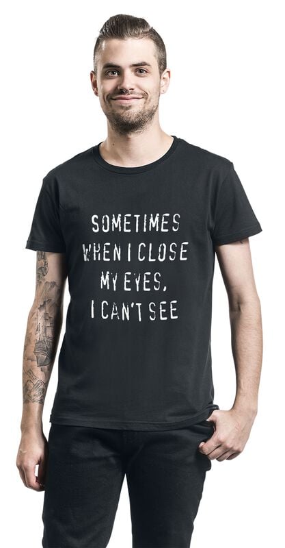 Gothicana By Emp "When I Close My Eyes" T-Shirt Black By Slogans