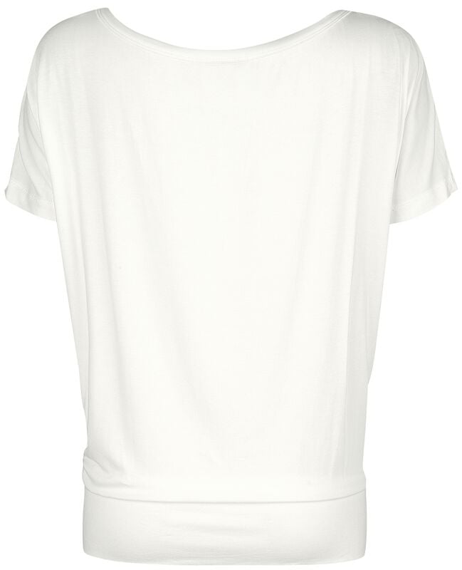 Gothicana By Emp "White T-shirt With Crew Neck And Print" T-Shirt White By Full Volume By EMP