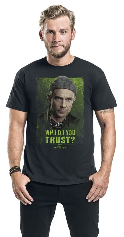 Gothicana By Emp "Who Do You Trust? Everett" T-Shirt Black By Secret Invasion