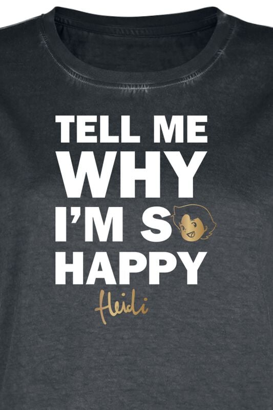 Gothicana By Emp "Why I’m So Happy" T-Shirt Black By Heidi