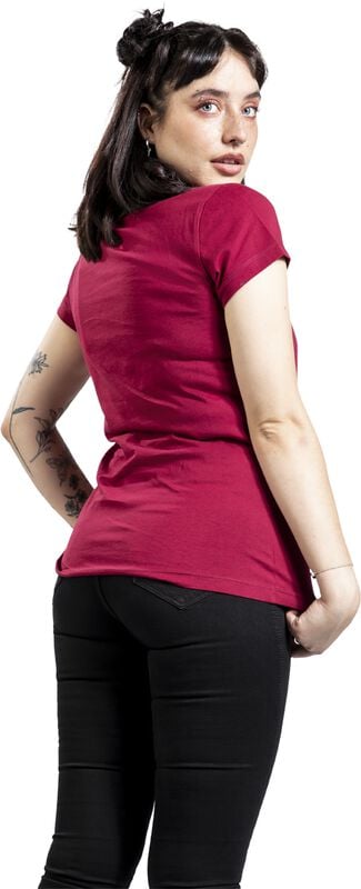 Gothicana By Emp "Why So Grumpy?" T-Shirt Burgundy By Grumpy Cat