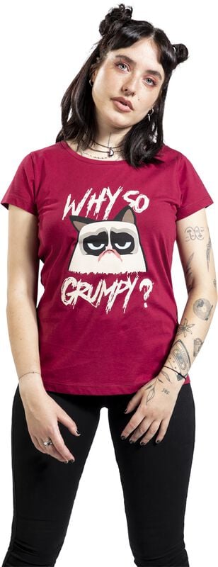 gothicana by emp "Why So Grumpy?" T-Shirt burgundy by Grumpy Cat