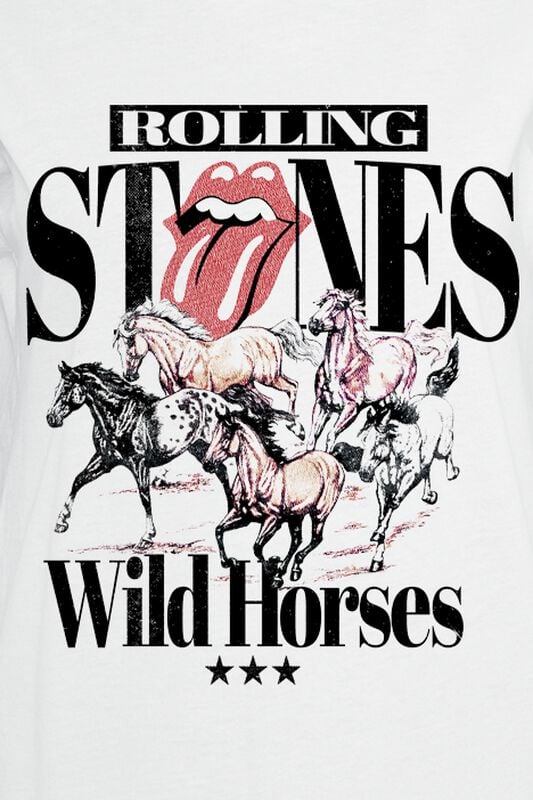 Gothicana By Emp "Wild Horses" T-Shirt White By The Rolling Stones