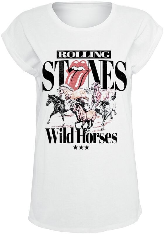 gothicana by emp "Wild Horses" T-Shirt white by The Rolling Stones
