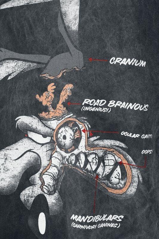Gothicana By Emp "Wile E. Coyote - Brain" T-Shirt Black By Looney Tunes