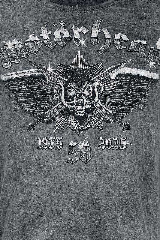 Gothicana By Emp "Wings Badge" T-Shirt Grey By Motörhead