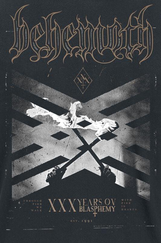 Gothicana By Emp "With Fire In Hearts" T-Shirt Black By Behemoth