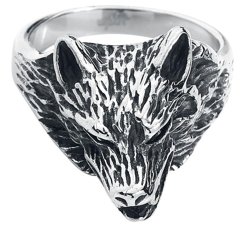 gothicana by emp "Wolf Packs" Ring silver-coloured by etNox hard and heavy