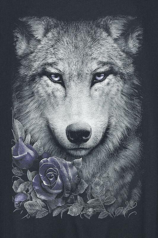 Gothicana By Emp "Wolf Roses" Tanktop Black By Spiral