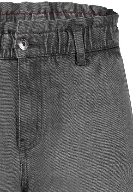 Gothicana By Emp "Women's Denim Bermuda Shorts" Shorts Grey By Sublevel Denim