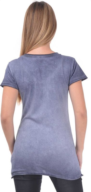 Gothicana By Emp "Women's T-shirt - Sasha Inside Out" T-Shirt Violet By Outer Vision