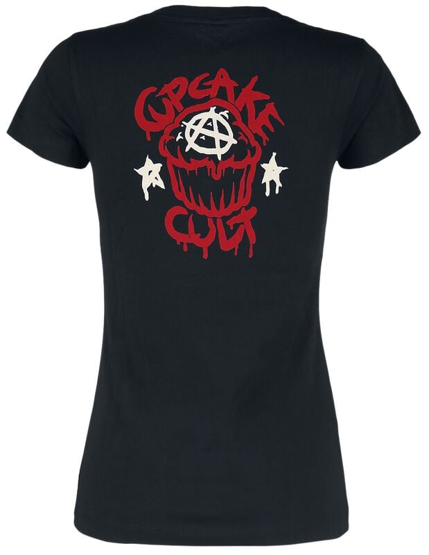 Gothicana By Emp "Wonderland T-Shirt" T-Shirt Black-white-red By Cupcake Cult