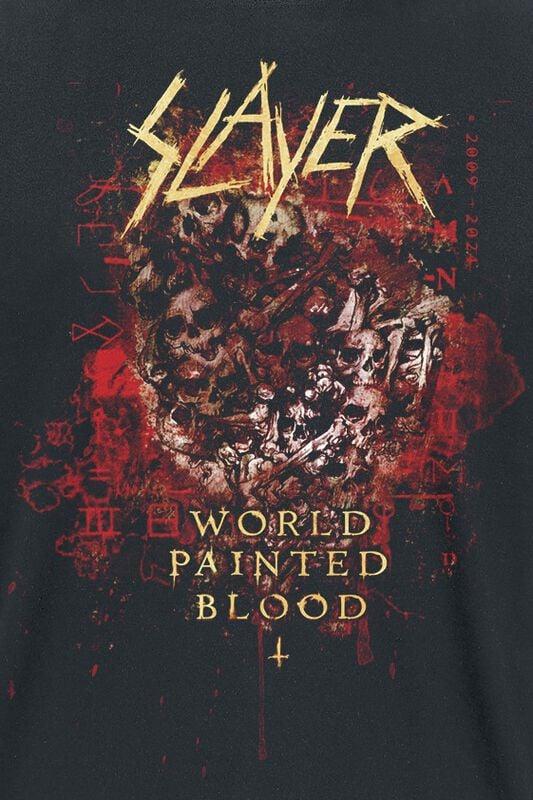 Gothicana By Emp "World Painted Blood Skulls 2024" T-Shirt Black By Slayer