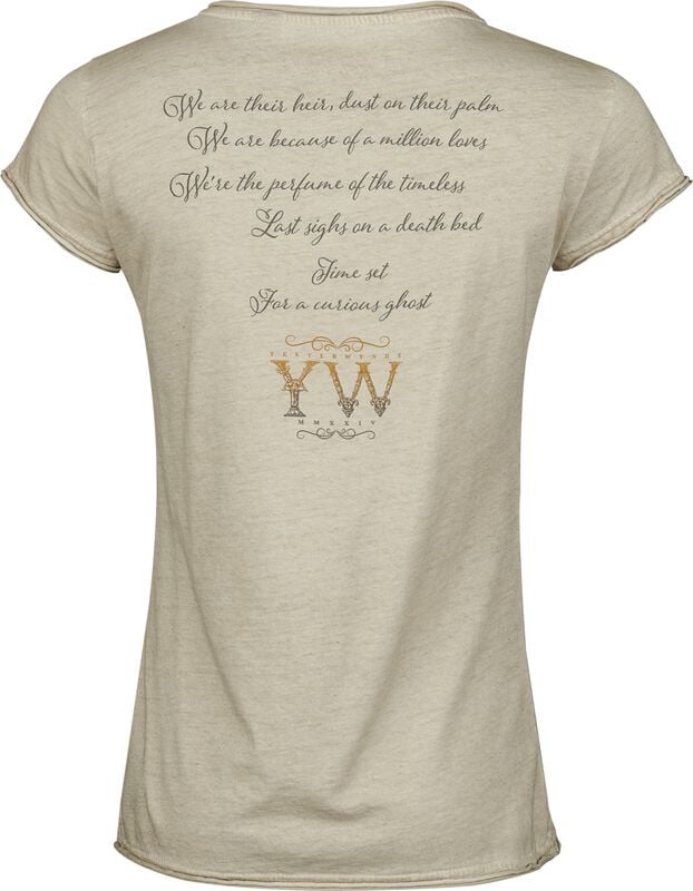 Gothicana By Emp "Writing" T-Shirt Beige By Nightwish