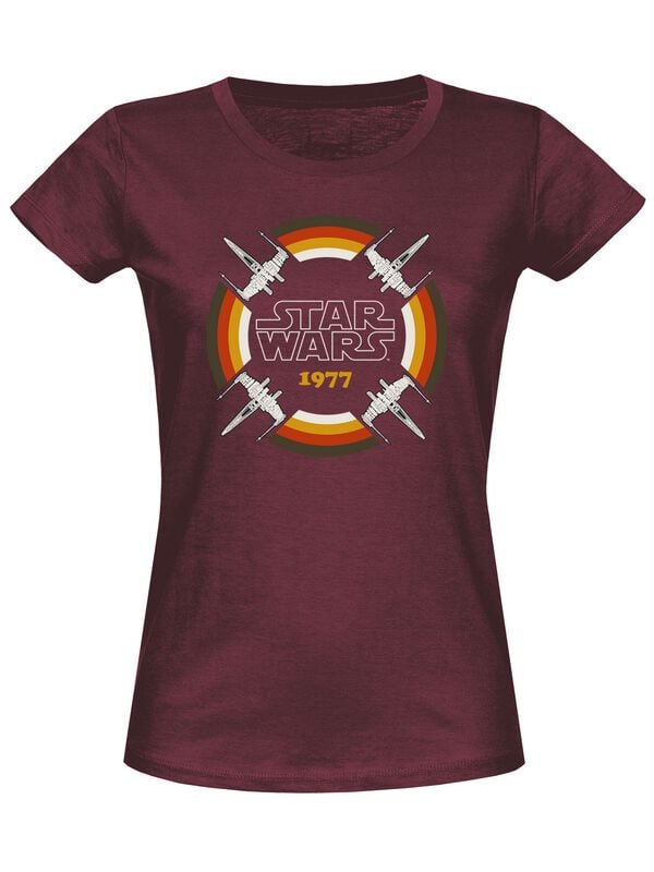 gothicana by emp "X-Wing 77" T-Shirt burgundy by Star Wars