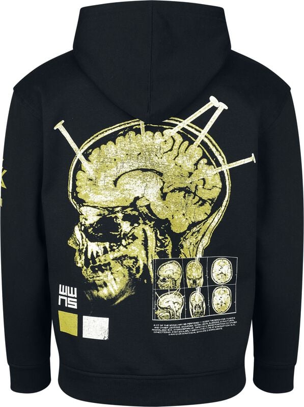 Gothicana By Emp "XRayNail5" Hoodie Jacket Black By Wage War