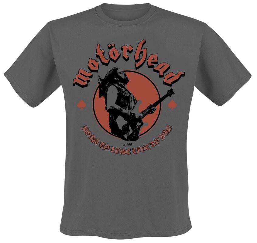 gothicana by emp "Young Lemmy Born To Lose" T-Shirt charcoal by Motörhead