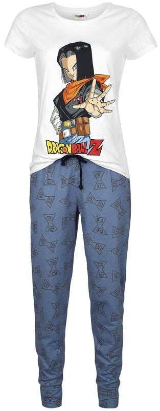 gothicana by emp "Z - Android 17" Pyjama white-blue by Dragon Ball