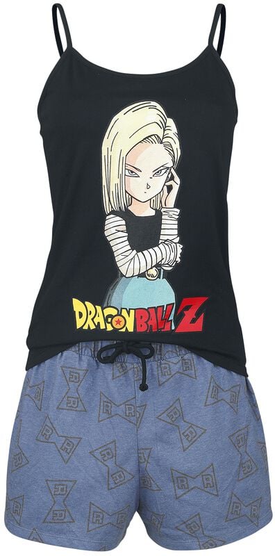 gothicana by emp "Z - Android 18" Pyjama black-blue by Dragon Ball