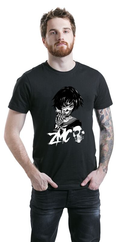 Gothicana By Emp "ZMC - Mask" T-Shirt Black By Zombie Makeout Club