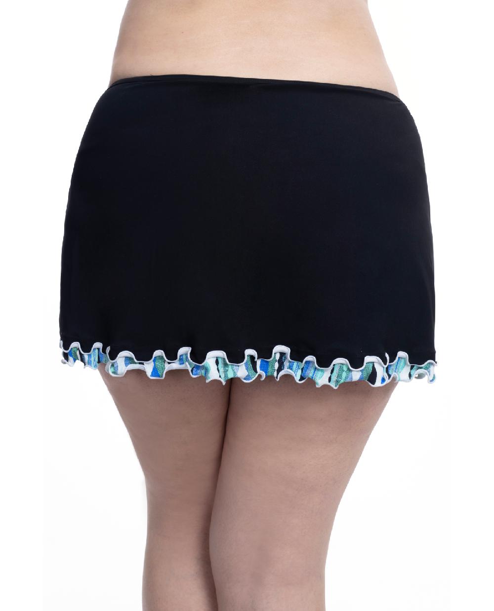 Gottex Bachata Plus Size Side Slit Skirt Bottom Profile