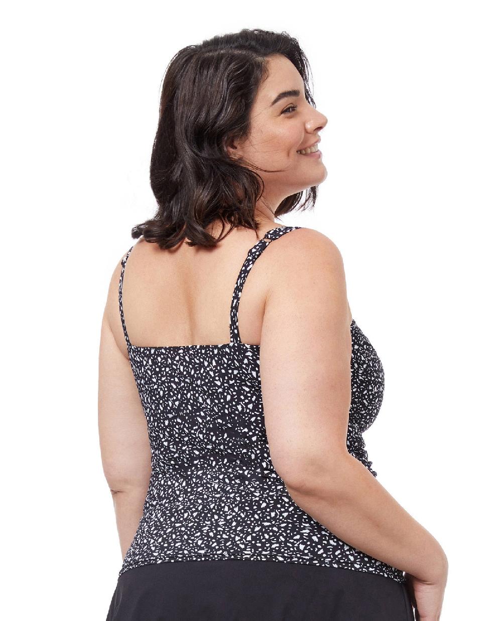 Gottex Bash Plus Size Shirred Underwire Tankini Top Profile