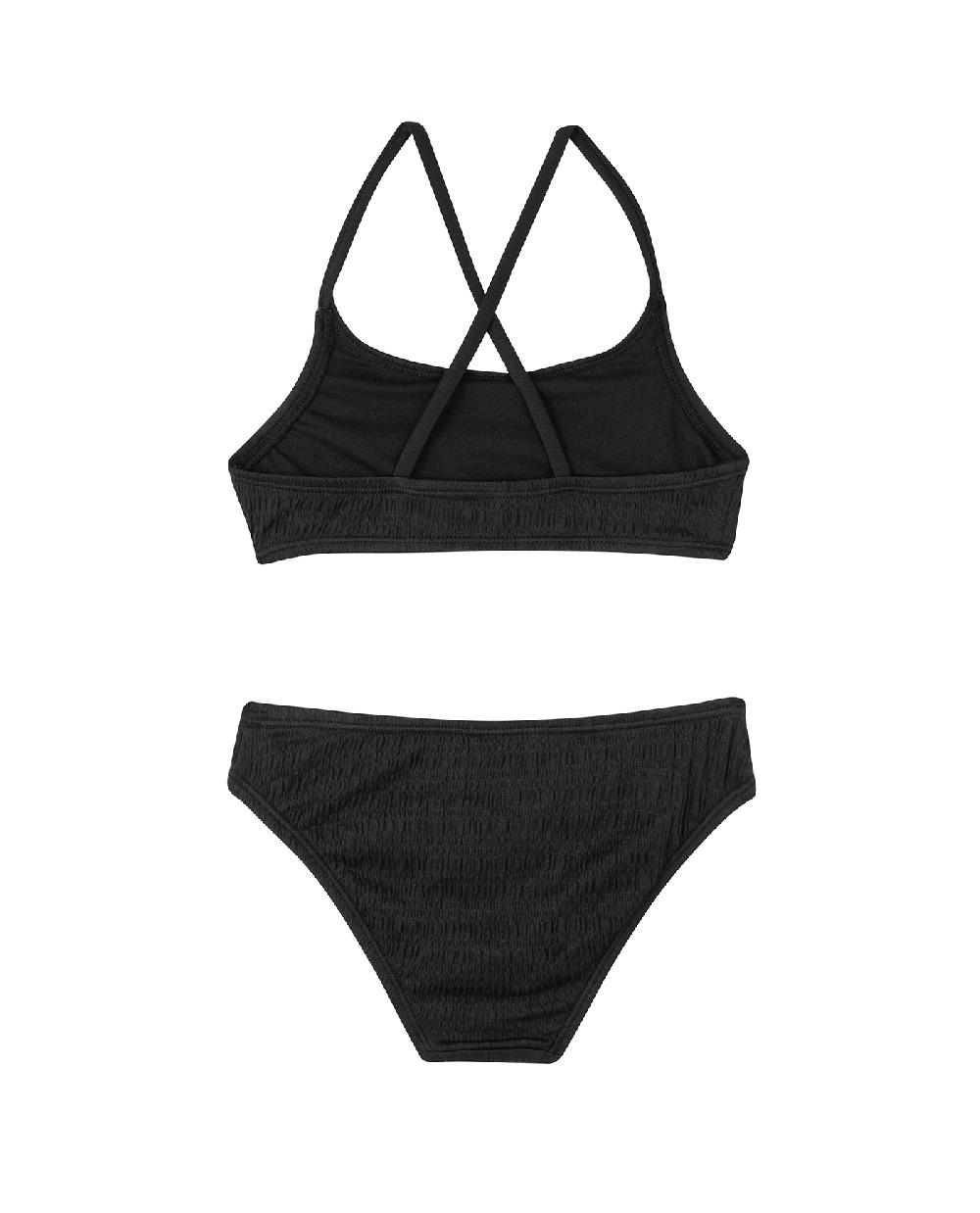 Gottex Beach Day Textured Criss Cross Strap Swim Set Black