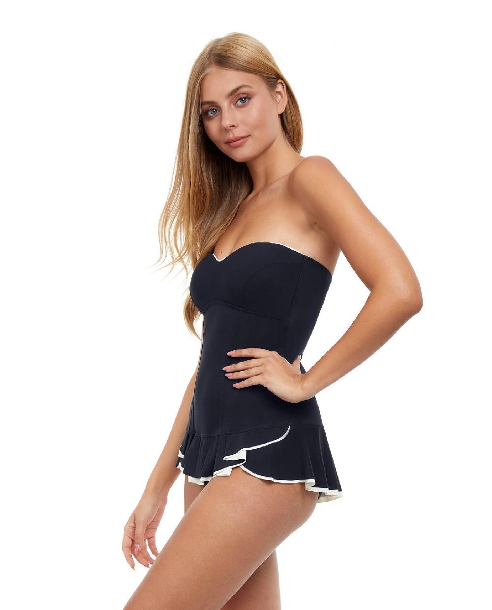 Gottex Belle Curve Bandeau Strapless Swimdress Profile