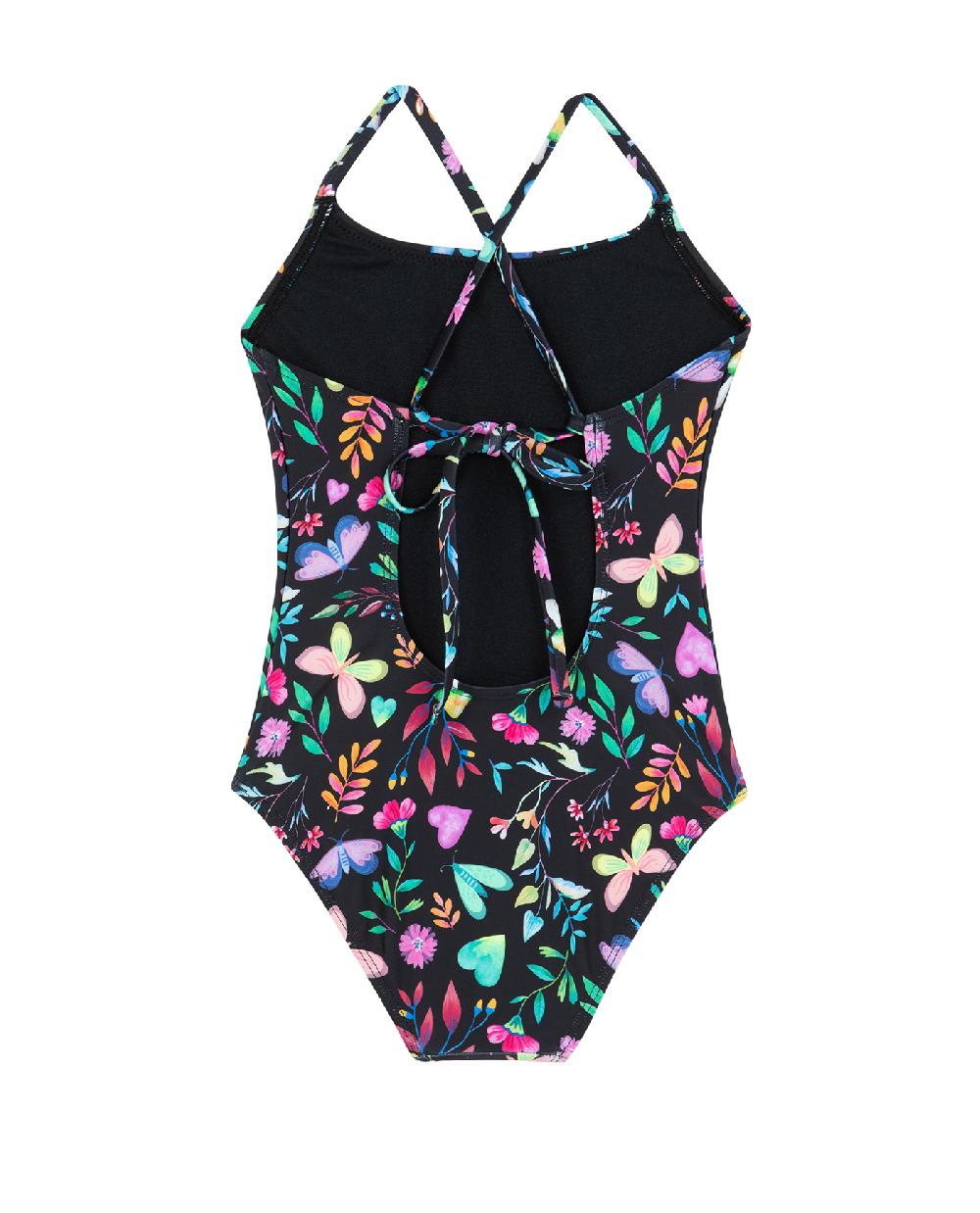 Gottex Butterfly Dream Criss Cross Tie Back One Piece Butterfly