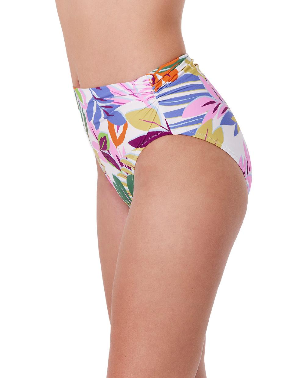 Gottex Costa Del Sol Shirred High Waist Swim Bottom Costa