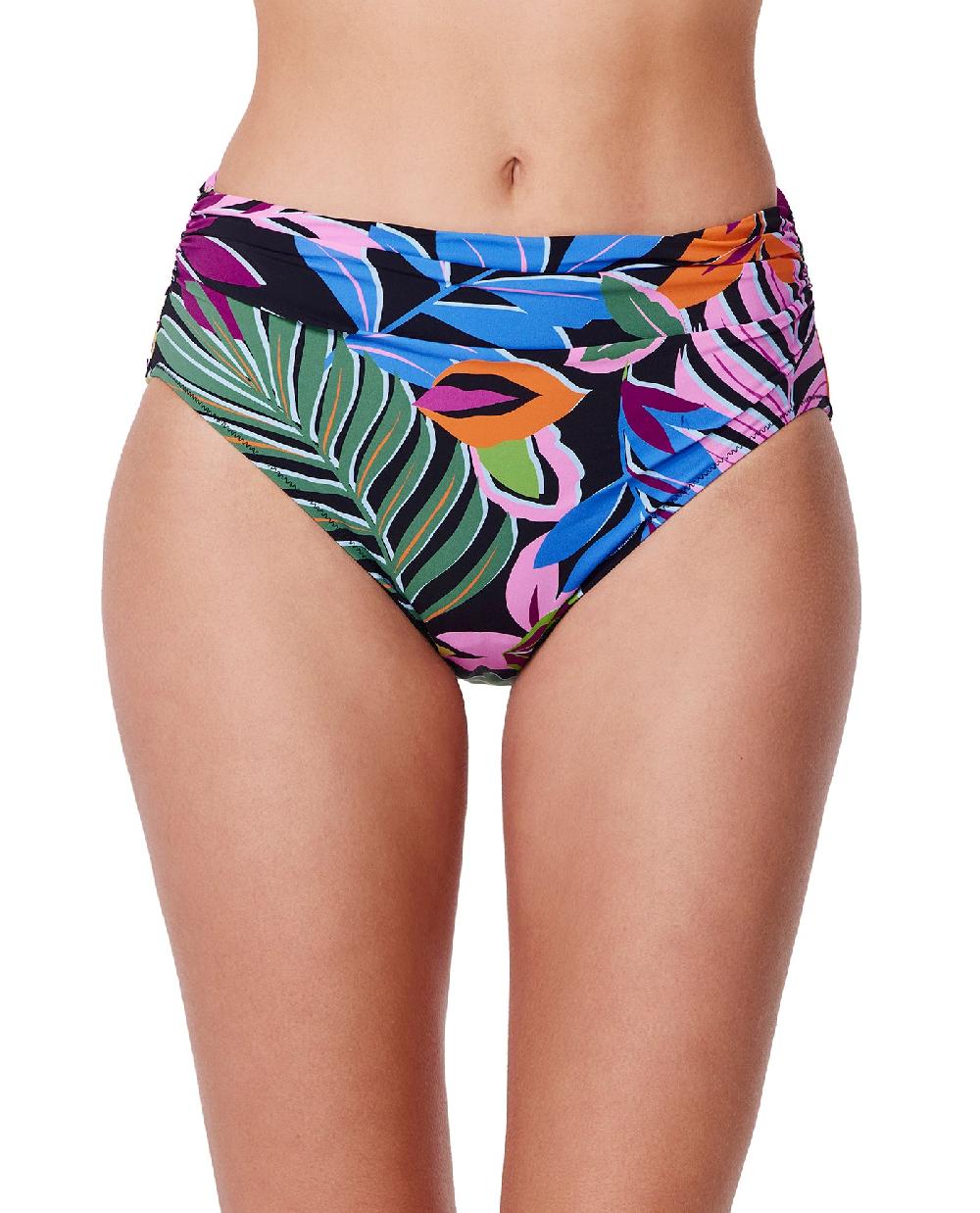 gottex Costa Del Sol Shirred High Waist Swim Bottom Costa