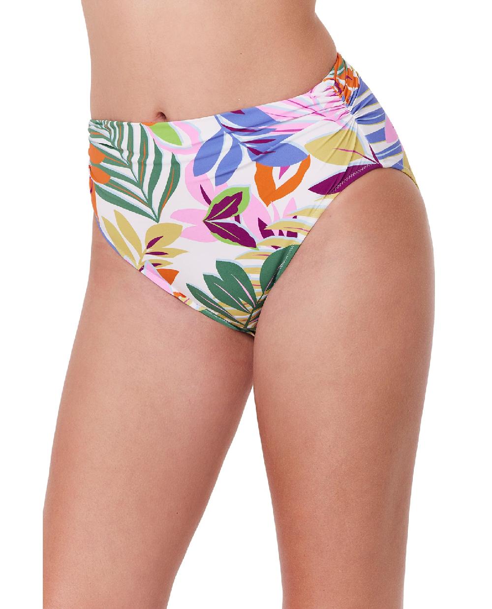 gottex Costa Del Sol Shirred High Waist Swim Bottom Costa