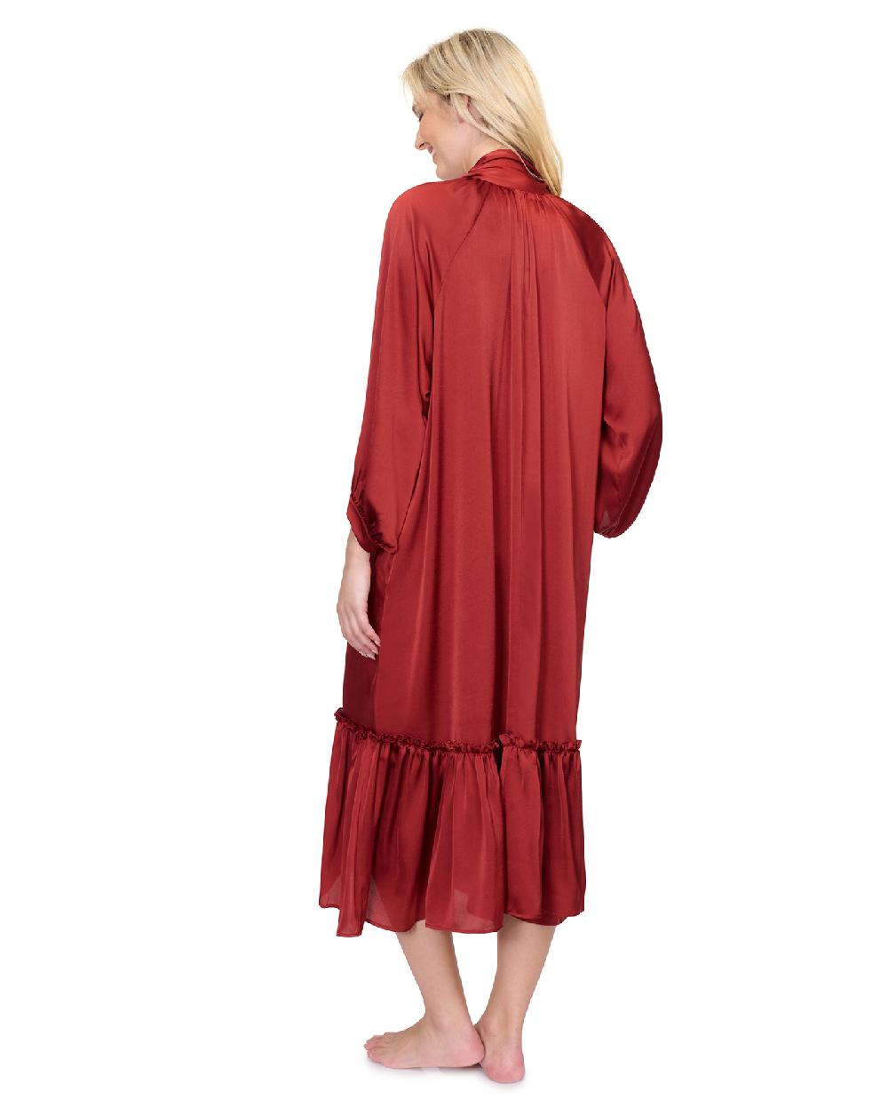 Gottex Day Dreamer Button Down Maxi Long Dress With Long Sleeves Swim Cover Up Day