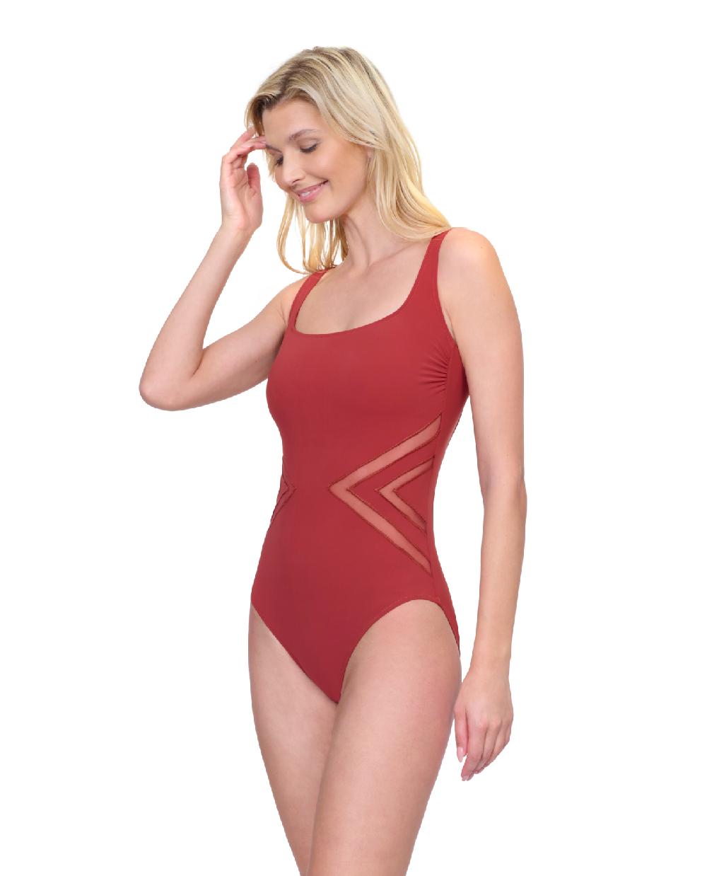 Gottex Day Dreamer Full Coverage Square Neck One Piece Swimsuit Day
