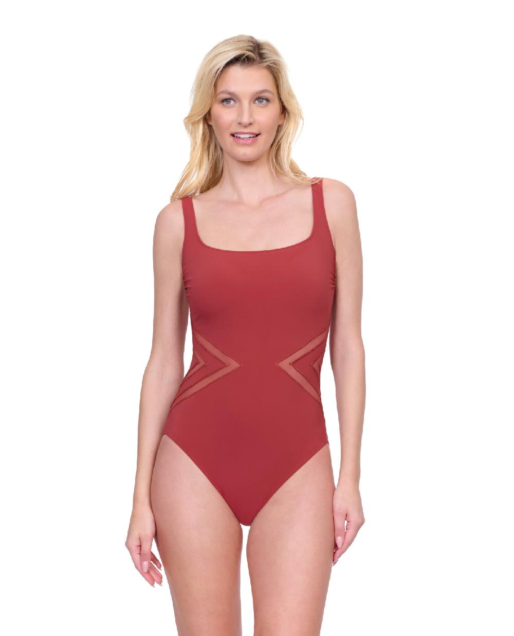 gottex Day Dreamer Full Coverage Square Neck One Piece Swimsuit Day