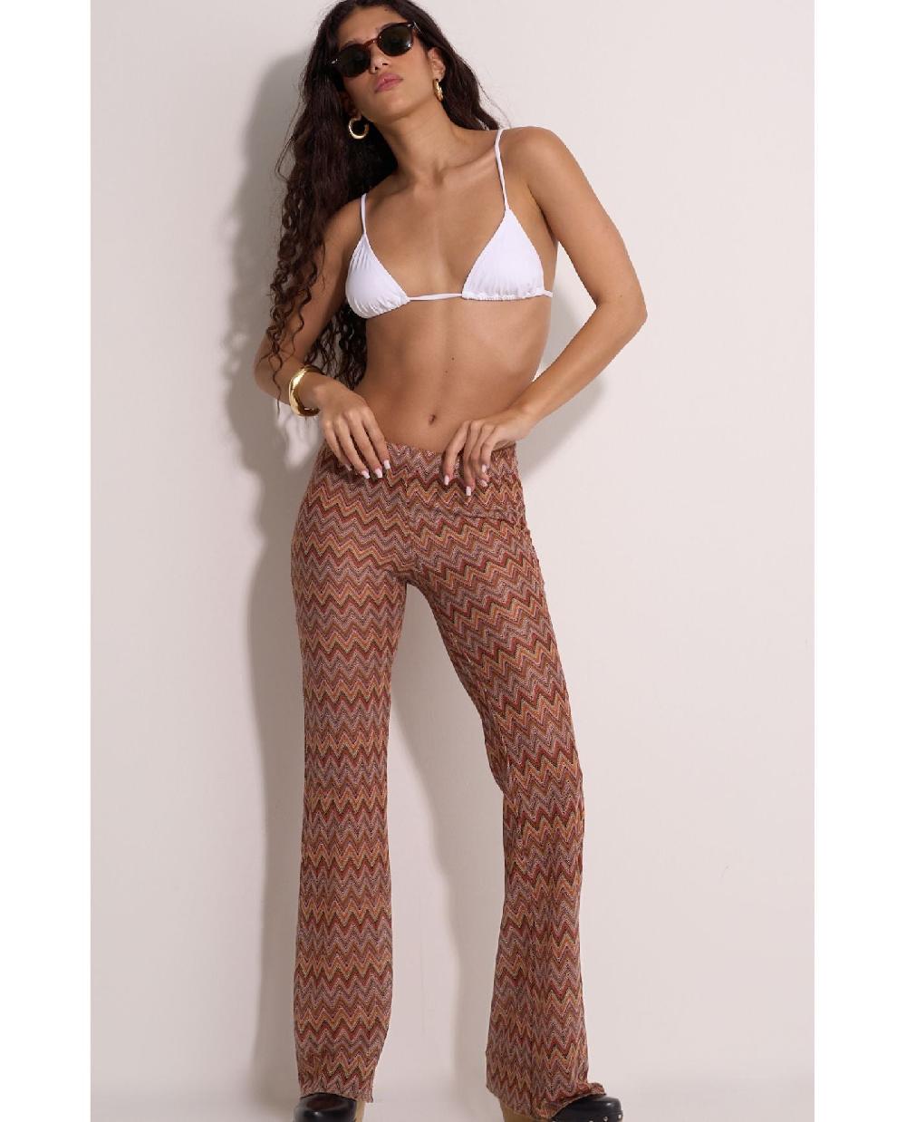 Gottex Desert Mirage High Waist Flare Beach Pants Desert